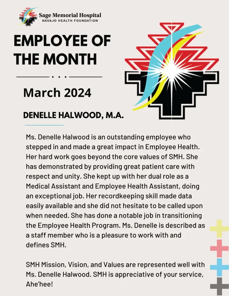 Employee of the Month - March 2024 - Denelle Halwood, M.A.